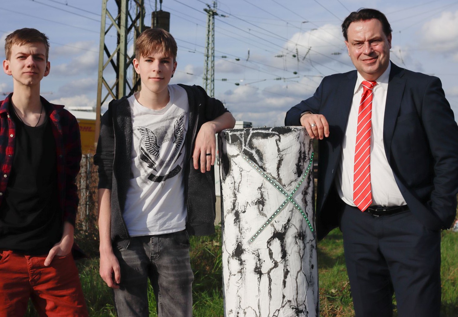 CO2-Wachsamkeitsampel entwickelt im Z-LAB für Bahnübergang Bruchsal, Jugend forscht 2023